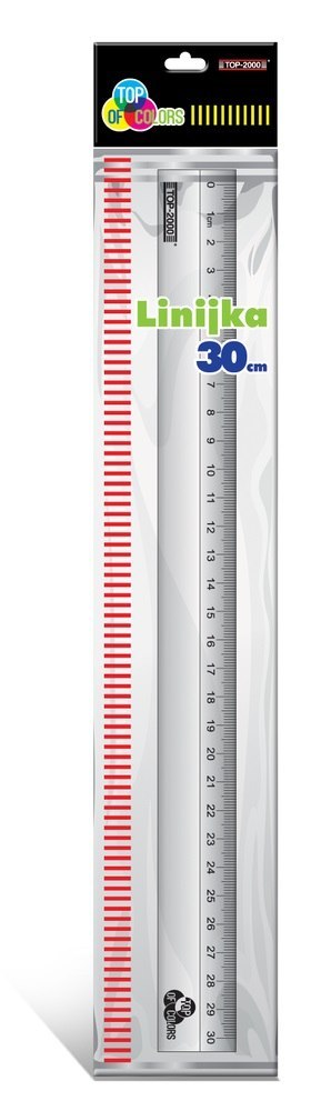 ALUMINUM RULER TOP2000 30 CM HAMELIN