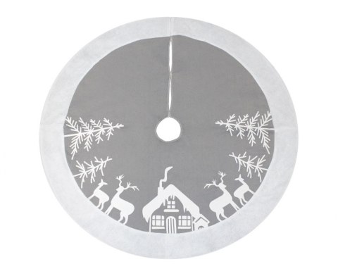 CHRISTMAS MAT REINDEER, SILVER GODAN