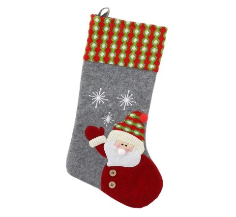 CHRISTMAS FELT SOCK "Santa Claus", SIZE: 51 CM NW-SSZFM GODAN