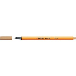 FINE PEN LIGHT BEIGE BOX OF 10 STABILO 88/88 STABILO