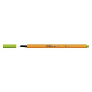 FINE PEN POINT 88 LIGHT GREEN BOX OF 10 STABILO 88/33 STABILO