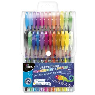 PEN GEL 24KOL FLUO BROK DERF KIDEA DERFORM CASE