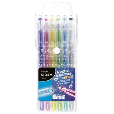 GEL PEN 6KOL DIAMOND BROK DERF KIDEA DERFORM