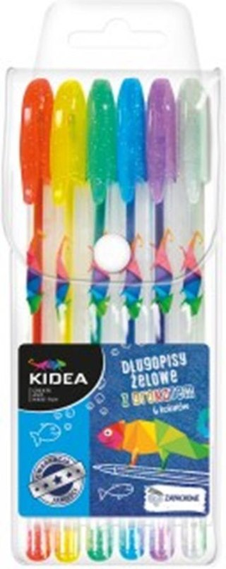 GEL PEN GLITTER FRAGRANCE KIDEA 6 COLORS DERFORM DZB6CKA DERFORM