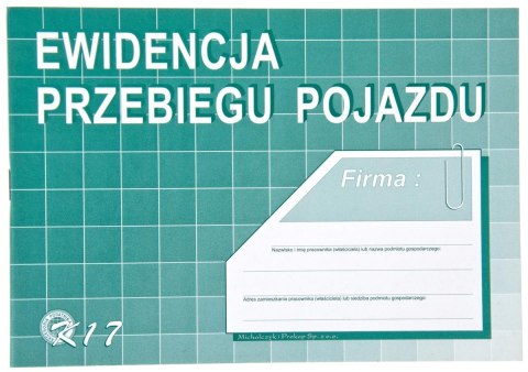 PRINTING MILAGE RECORD A5 MICHALCZYK&PROKOP K-17 MICHALCZYK I PROKOP