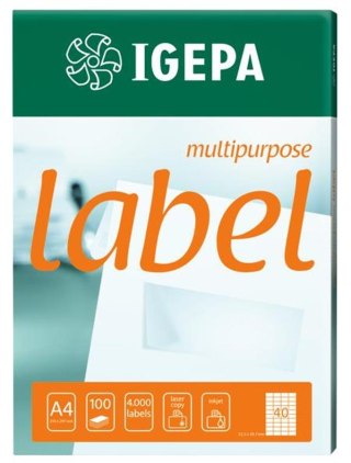 SELF-ADHESIVE LABEL 105X148 IGEPA IGEPA