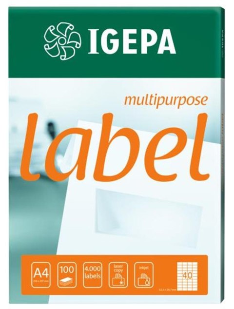 SELF-ADHESIVE LABEL 105X74 IGEPA IGEPA