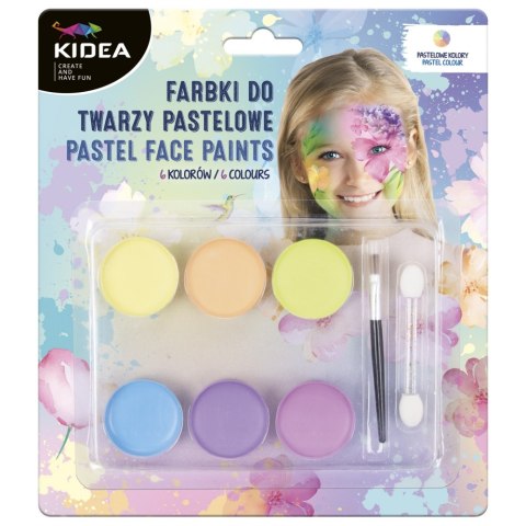 FACE PAINTS 6KOL PAST KIDEA B/C DERFORM