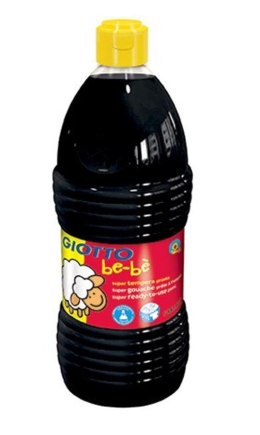 TEMPERA PAINTS IN A BOTTLE 1000 ML GIOTTO BLACK LYRA 467524 LYRA