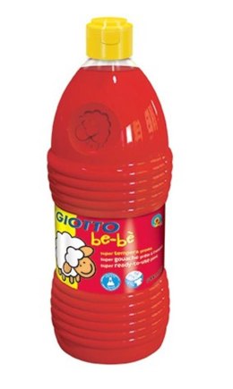 TEMPERA PAINTS IN A BOTTLE 1000 ML GIOTTO RED LYRA 467508 LYRA