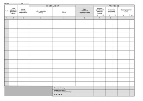 TAX BOOK OF REVENUE AND EXPENDITURE 40 A4 PAPYRY CARDS