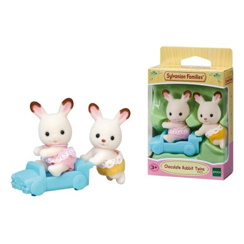 SYLVANIAN TWIN RABBIT CHECK EARS 5420 WB6 EPOCH