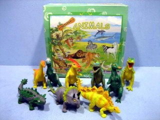 RUBBER ANIMALS WITH PEAS DINOSAUR 12CM HIPO A044P HIPO