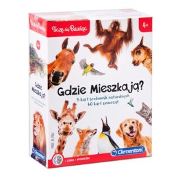 EDUCATIONAL GAME WHERE DO THEY LIVE? CLEMENTONI 50094 CLEMENTONI