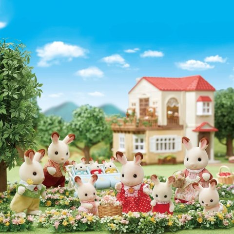 SYLVANIAN RABBIT FAMILY WITH CHECK EARS 5655 W6 EPOCH