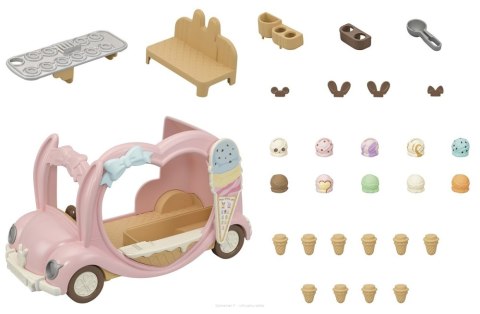 SYLVANIAN HAPPY ICE CREAM CAR 5651 WB6 EPOCH