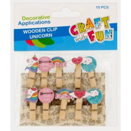 WOODEN CLIPS UNICORNS CRAFT WITH FUN 439345