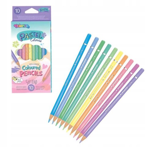 PENCILS 10 COLORS PASTEL COLORINO PATIO 80813