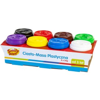 PLASTIC MASS 8 COLORS 56G SMILY PLAY ANEK SP83349