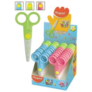 KIDICUT SCISSORS 12 CM DISPLAY 20 PIECES MAPED 137702