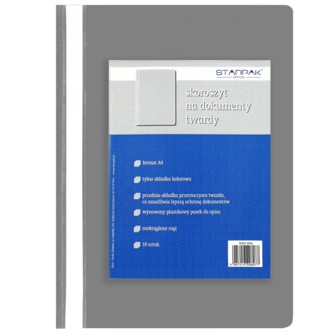 HARD PVC FILE BOOK FOR A4 DOCUMENTS GRAY STARPAK 114560