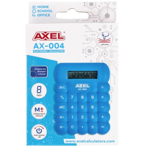 SILICONE CALCULATOR BLUE AX-004 AXEL 457667 AXEL