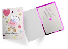 BIRTH CARNET B6 WITH KOP GIRL KUKART DK-781 PASSION CARDS - CARDS