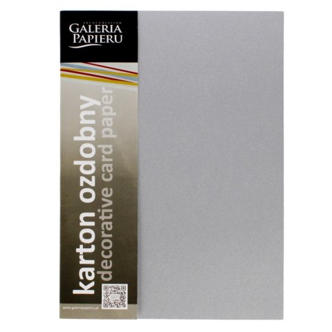 DECORATIVE CARDBOARD A4 180G SILVER MILLENIUM GALLERY OF PAPER PACK OF 20 PCS. ARGO 200771 ARGO