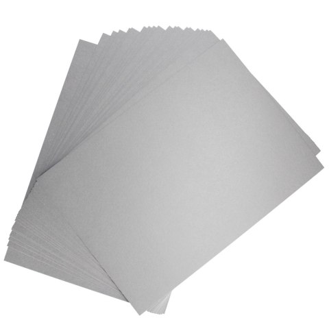 DECORATIVE CARDBOARD A4 180G SILVER MILLENIUM GALLERY OF PAPER PACK OF 20 PCS. ARGO 200771 ARGO