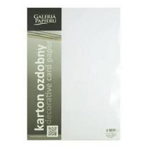 DECORATIVE CARDBOARD A4 WHITE CANVAS 230G PAPER GALLERY 935229 ARGO