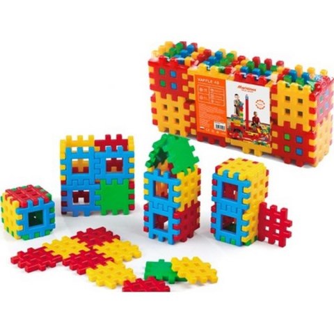 BUILDING BLOCKS 48 ELEMENTS WAFFLES CUBE MARIO-INEX 900260 MARIO-INEX