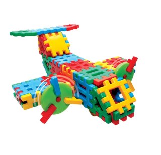 CONSTRUCTION BLOCKS WAFFLES 26 ELEMENTS PLANE CZAKO 025647 CZAKO