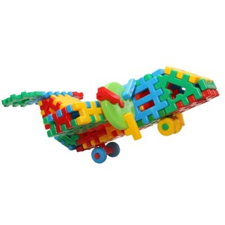 CONSTRUCTION BLOCKS WAFFLES 26 ELEMENTS PLANE CZAKO 025647 CZAKO