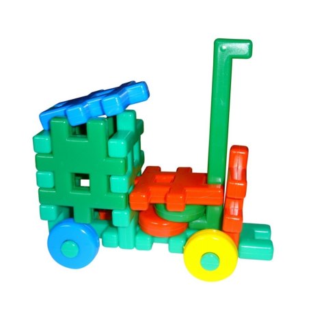 CONSTRUCTION BLOCKS WAFFLES 40 ELEMENTS COLOR CZAKO 025425 CZAKO