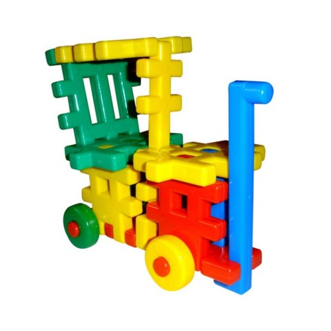 CONSTRUCTION BLOCKS WAFFLES 40 ELEMENTS COLOR CZAKO 025425 CZAKO