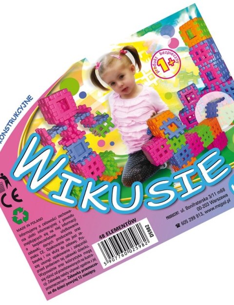 CONSTRUCTION BLOCKS WAFFLES 48 ELEMENTS WIKUSIE CZAKO 025982 CZAKO