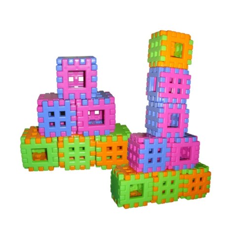 CONSTRUCTION BLOCKS WAFFLES 48 ELEMENTS WIKUSIE CZAKO 025982 CZAKO