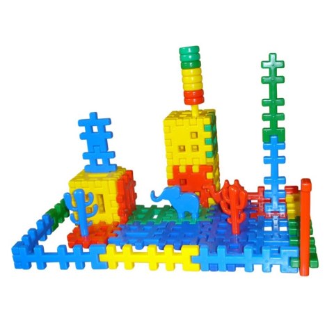 CONSTRUCTION BLOCKS WAFFLES 60 ELEMENTS COLOR CZAKO 025418 CZAKO