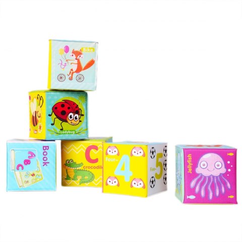 SOFT BLOCKS 6 PCS. BAM BAM 432485 BAM BAM