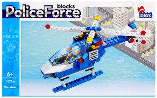 BUILDING BLOCKS 122 ELEMENTS HELICOPTER POLICE ALLEBLOX 478233 ALLEBLOX