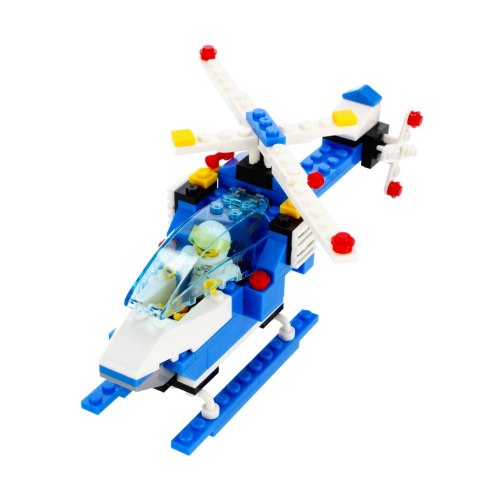 BUILDING BLOCKS 122 ELEMENTS HELICOPTER POLICE ALLEBLOX 478233 ALLEBLOX