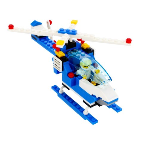 BUILDING BLOCKS 122 ELEMENTS HELICOPTER POLICE ALLEBLOX 478233 ALLEBLOX