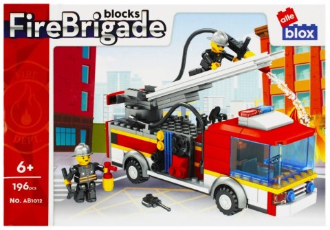 CONSTRUCTION BLOCKS 196 ELEMENTS FIRE DEPARTMENT ALLEBLOX 478249 ALLEBLOX