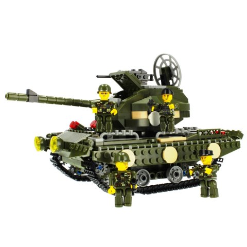 CONSTRUCTION BLOCKS 563 ELEMENTS MILITARY TANK ALLEBLOX 478261 ALLEBLOX