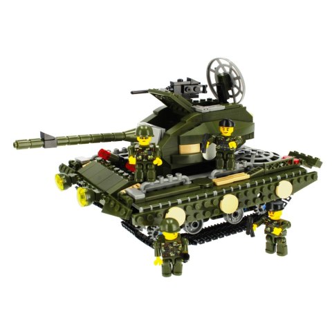 CONSTRUCTION BLOCKS 563 ELEMENTS MILITARY TANK ALLEBLOX 478261 ALLEBLOX