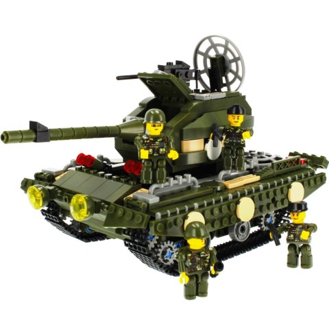 CONSTRUCTION BLOCKS 563 ELEMENTS MILITARY TANK ALLEBLOX 478261 ALLEBLOX