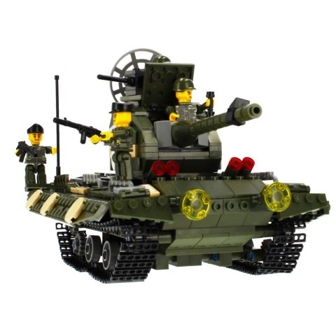 CONSTRUCTION BLOCKS 563 ELEMENTS MILITARY TANK ALLEBLOX 478261 ALLEBLOX