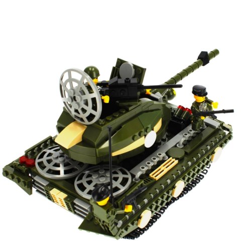 CONSTRUCTION BLOCKS 563 ELEMENTS MILITARY TANK ALLEBLOX 478261 ALLEBLOX