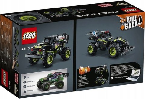 LEGO 42118 TECHNIC MONSTER JAN GRAVE DIGGER 42118 LEGO CONSTRUCTION BLOCKS