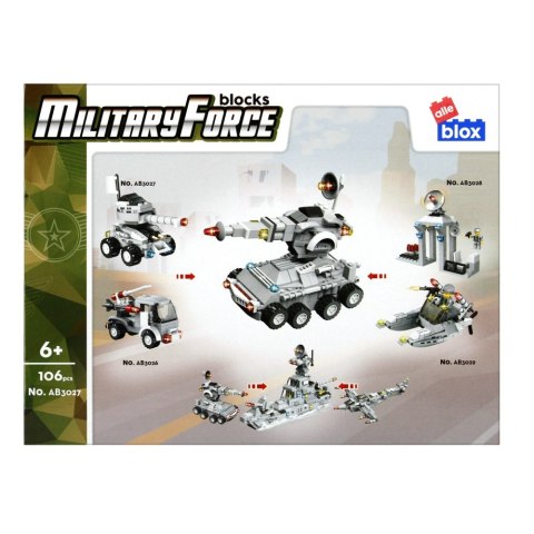 BUILDING BLOCKS 106 ELEMENTS MILITARY ALLEBLOX 492858 ALLEBLOX